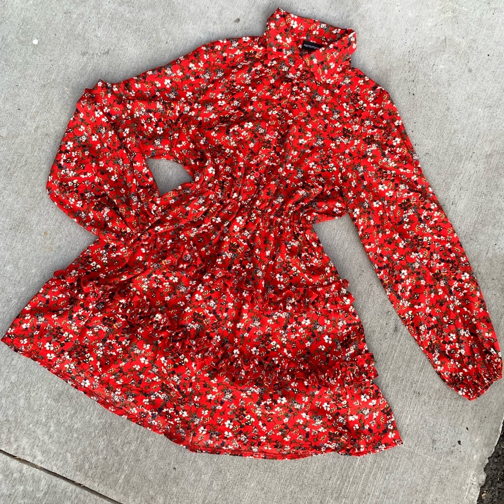 Red Dress PrettyLittleThing